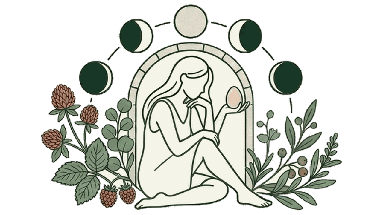 Illustration : santé féminine, le cycle et les hormones au fil des phases de la lune